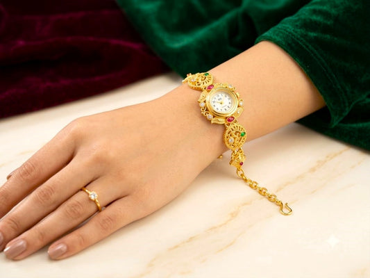 Royal Heritage Gold-Tone Bracelet Watch