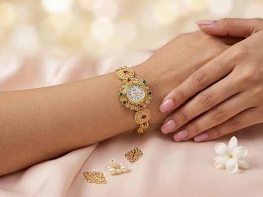 Royal Heritage Gold-Tone Bracelet Watch