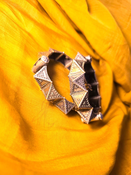 Antique Pyramid Replica Bangles for Women (in pair)