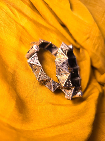 Antique Pyramid Replica Bangles for Women (in pair)