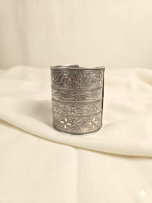 German Silver Handcuff Kada for Women
