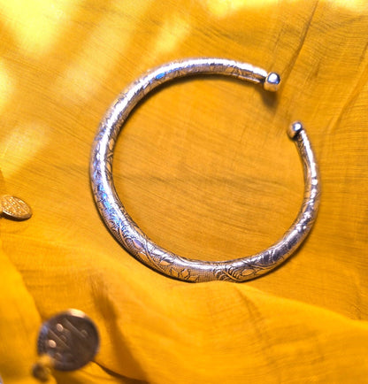 German Silver Kada Anklet for Women