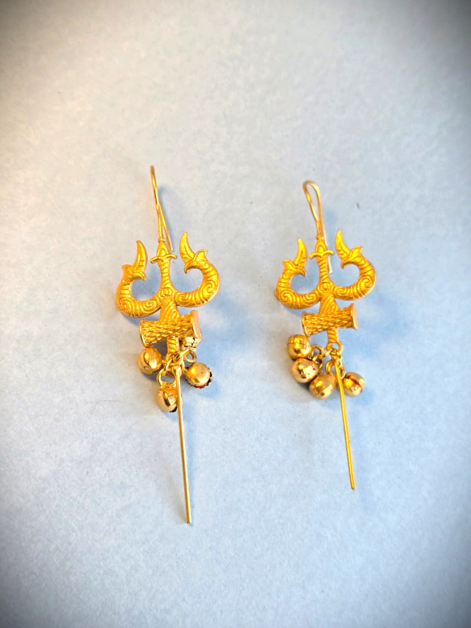 Handcrafted Brass Ear Cuffs with Ghungroo | Traditional Tribal Ear Cuffs – RavJyoti