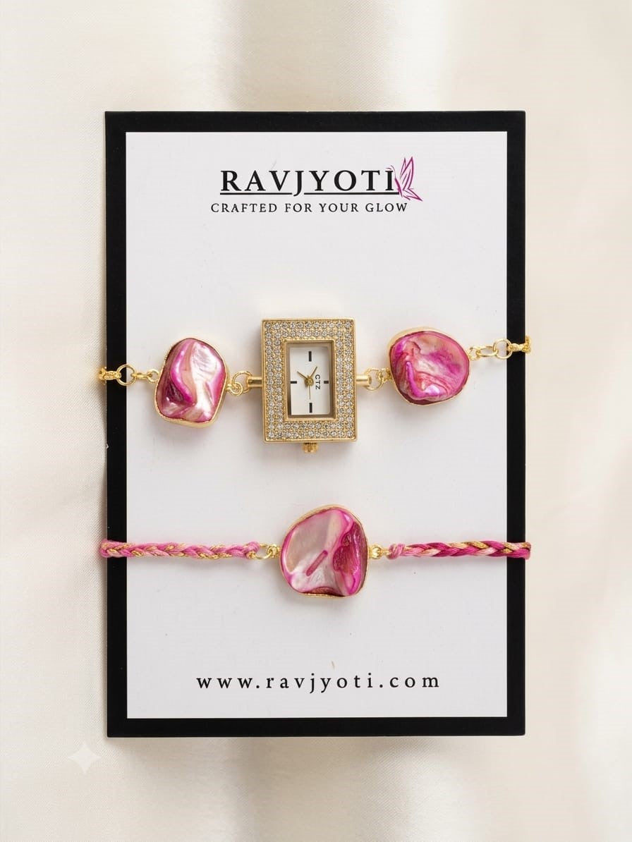 Luxury Bhai Bhabhi Rakhi Set