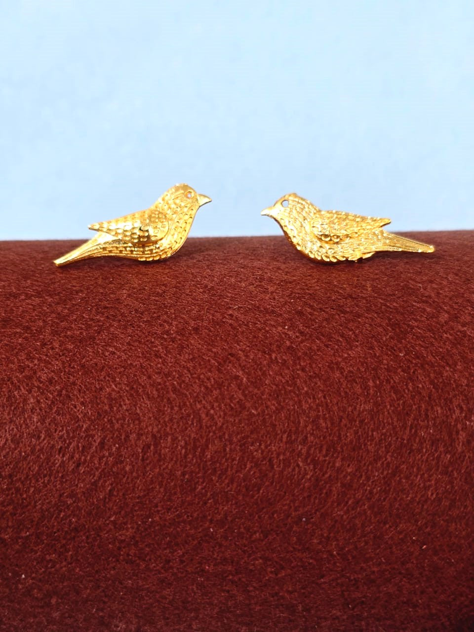 Minimal Gold-Finish Brass Stud Earrings | Everyday Earrings for Women – RavJyoti