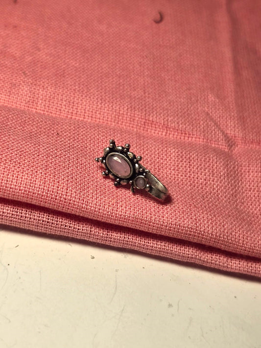 Oxidised Silver Replica Nose pin for Women