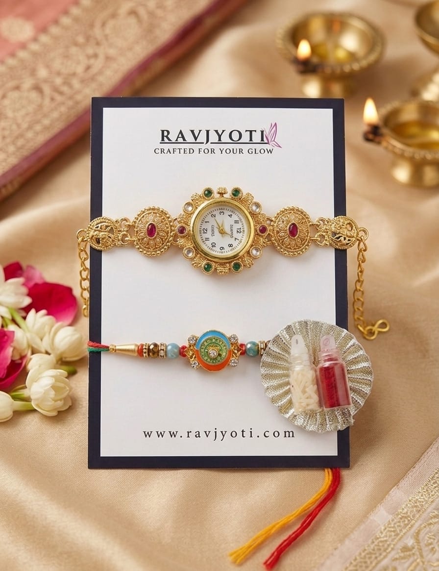 Premium Rakhi Combo for Bhai & Bhabhi