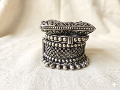 Silver Replica Tribal Bangle Stack for Women