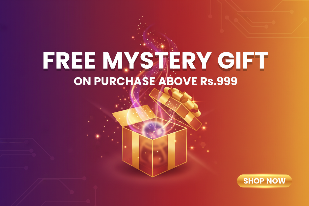 FREE MYSTERY GIFT ON PURCHASE ABOVE Rs.999